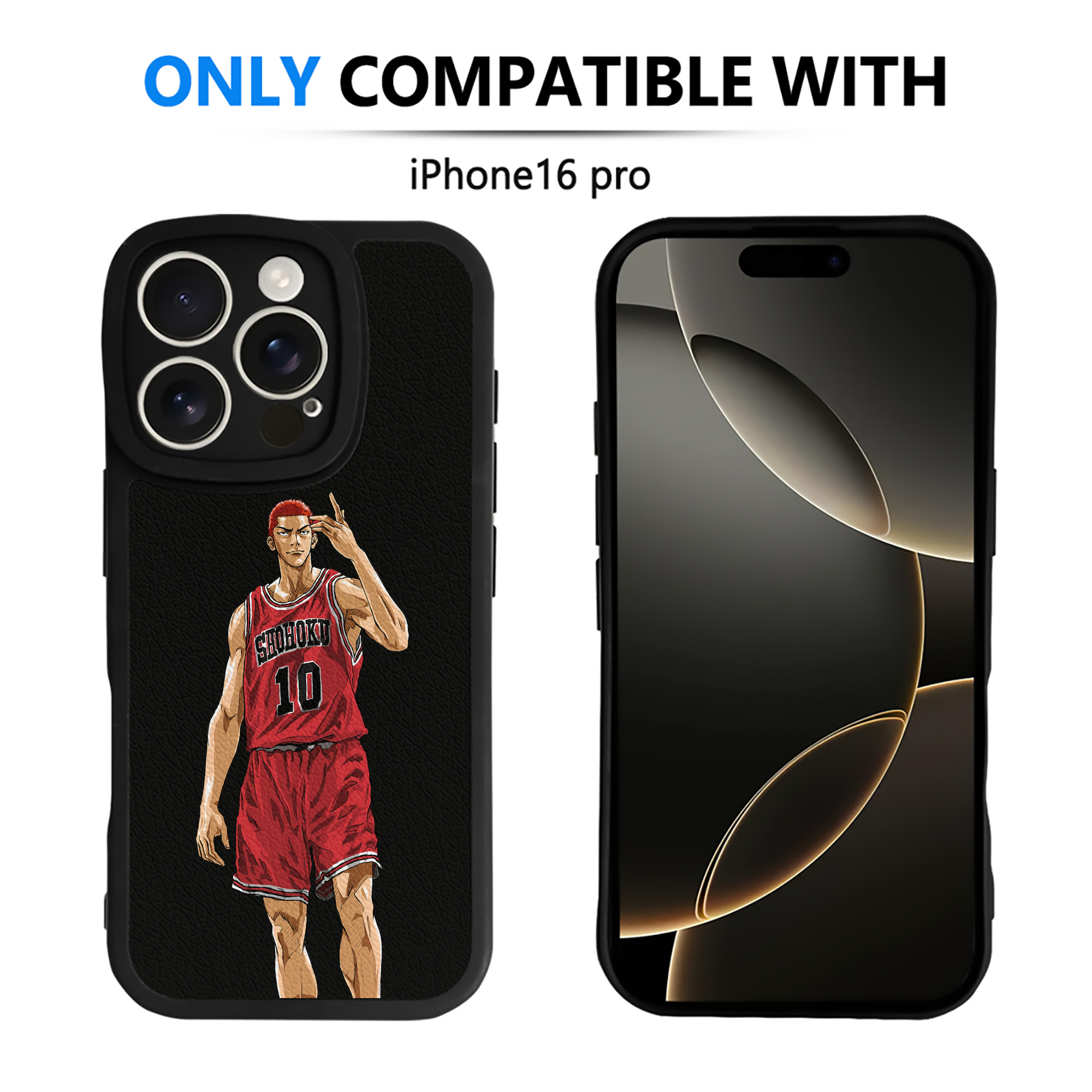 （画像用） SLAM DUNK／スラムダンク 【iPhone 16シリーズ対応】シリコンスマホケース（レザー調） 材質：シリコン